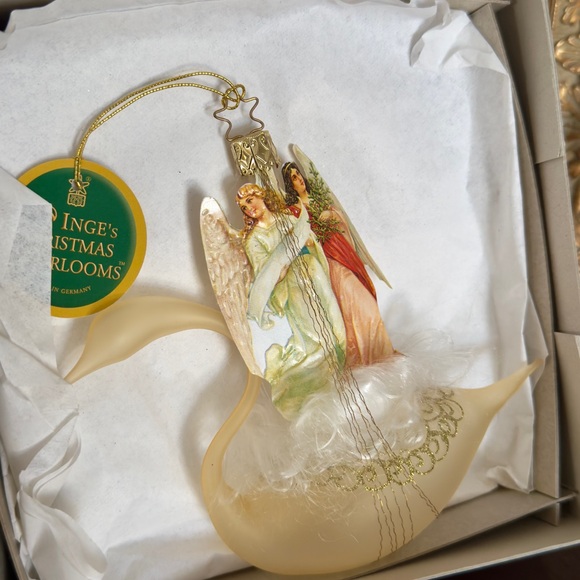 NEW Inge Glas Limited Edition Victorian Swan- German Glass Christmas Ornament - Picture 4 of 15